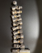 Lot Of 12 Sk 38  6 Pt. Swivel Socket 3844061640618406204062240624 45190