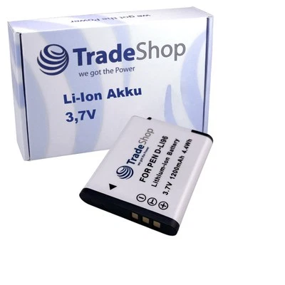 TRADE-SHOP Batteria fotocamera Li-Ion 3,7V 1200mAh per fotocamera Pentax WG1000 sostituisce D-LI96