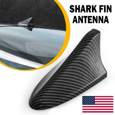 Carbon Fiber Look Shark Fin Antenna Cover Cap For 2015-19 Hyundai Sonata Elantra