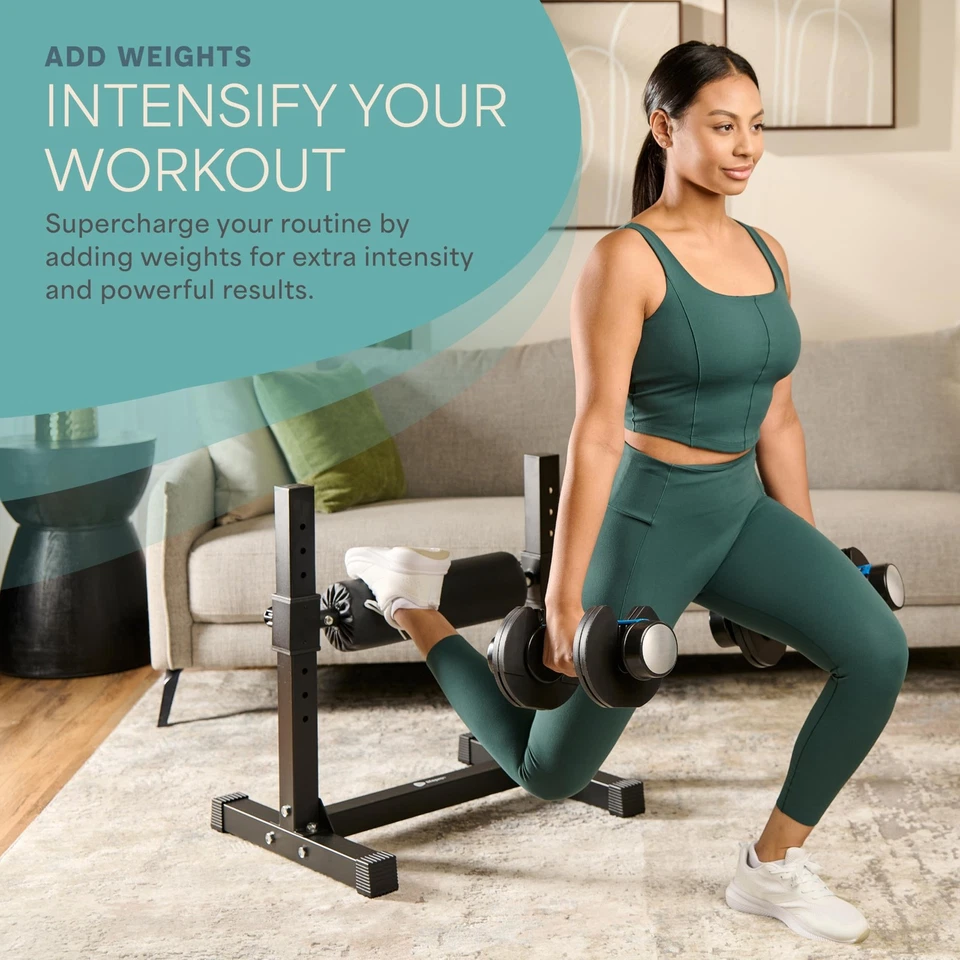 Soporte para sentadillas divididas búlgaro Lifepro Max – rollo ajustable para sentadillas de una sola pierna Foto 4 de 4