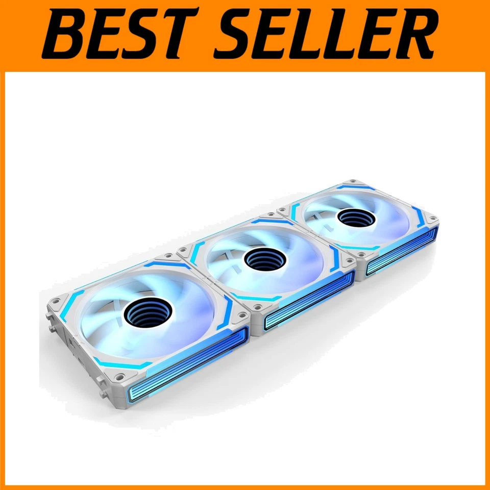 COSMIQ 120mm PC Gehäuselüfter, weiß, 2000 U/min