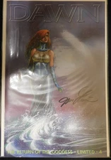 DAWN THE RETURN OF THE GODDESS 4 SIRIUS SIGNED COMIC #3013 LINSNER W/COA 2000 NM