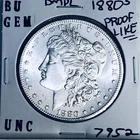 1880 S BU GEM MORGAN SILVER DOLLAR UNC MS+++ U.S. MINT RARE COIN 7952