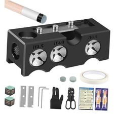 11-in-1 Billiards Pool Cue Tips Shaper, Pool Cue Tips Replacement Kit,