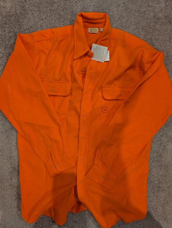 Blaze Orange Hunting shirt Size L NWT
