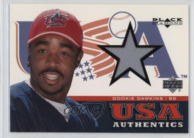 2000 Black Diamond Rookie Edition USA Authentics Gookie Dawkins #150 RC 1e5k