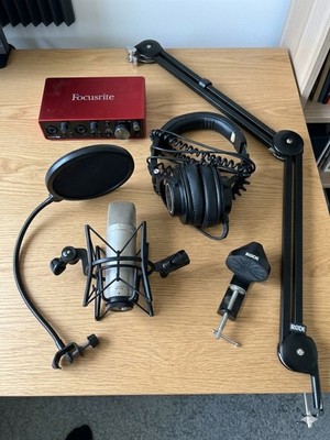RODE NT1-A Vocal Set + Scarlett Solo 3 Gen + PSA1 Tisch-Mikrofonarm etc 