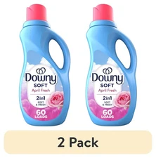 (2 pack) Downy Liquid Fabric Softener, April Fresh Scent, 44 fl oz, 60 Loads