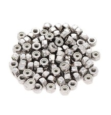 100pcs 10-24 Nylock Self Lock Nuts Nylon Inserted 304 Stainless Steel, 10-24...
