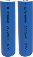 16650 Rechargeable Battery 2500mAh 3.7V Li-ion with... 