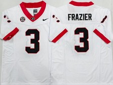 Nate Frazier Georgia Bulldogs White All Stitched Jersey