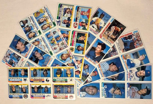 7x 1982 TOPPS BASEBALL 6-CARD UNCUT SHEETS lot Nolan Ryan Pete Rose Hall of Fame