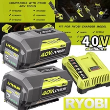 1-2Pack 6.0Ah Replace for Ryobi 40V Lithium OP40602 Battery With LED or Charger