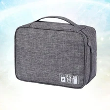  Data Cable Storage Bag Travel Small Pouch for Electronics Carrying Case