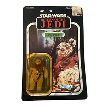 1983 Star Wars ROTJ Return Of The Jedi Ewok Chief Chirpa Figure 77 Back MOC