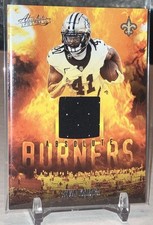 2025 Panini Absolute Alvin Kamara Absolute Burners Relic Insert #ABU-AKA Saints