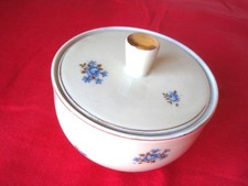 Zuckerdose Porzellan mit Goldrand vintage 