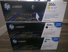 Genuine HP 304A Toner Set Black Cyan and Yellow CC530A,CC531A,CC532A LaserJet