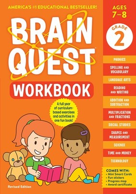 Brain Quest Workbook: 2nd Grade Revised Edition - paperback Workman Publishi...