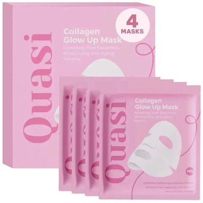 Quasi-Collagen Glow Up Mask Hydrating & Firming Facial Mask 4 pcs/box