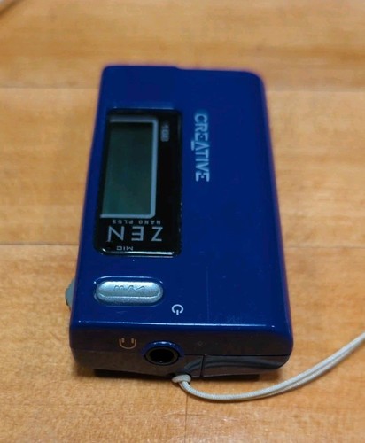 Creative ZEN Nano Plus 1GB MP3 WMA Player FM Radio Blue 2005 TESTED - Picture 5 of 10