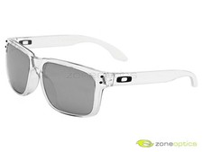 Oakley Holbrook Sunglasses OO9244-06 Polished Clear/Chrome Iridium Asian