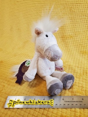 NWT NICI Horse Club White Pony Plush Stuffed Animal Floppy Rare Cute Germany