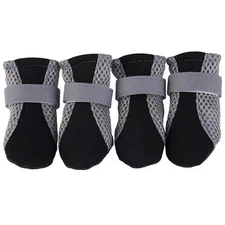 Dog Shoes Anti-slip Breathable Boots Paw Protector Reflective Straps Net Shoes