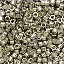 Miyuki Delica Seed Beads Size 11/0 Duracoat Galvanized Lt Pewter 7.2GM DB1851