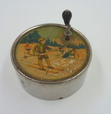 Alte Spieluhr Musikdose Kurbeldose mit Musikwerk  Sainte Croix Schweiz um  1900