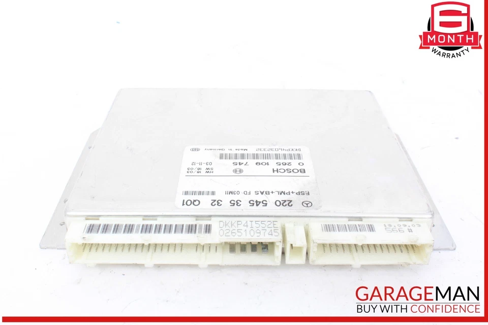 03-06 Mercedes W220 S55 AMG ABS PML Control Unidad Electrónica de Estabilidad ESP OEM Foto 2 de 4