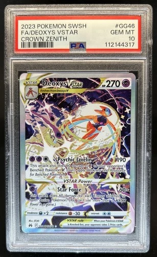 2023 Pokemon SWSH Crown Zenith Deoxys VST Galarian Gallery #GG46/GG70 PSA 10