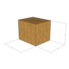 100 6x5x5 Kraft Brown Corrugated Shipping Boxes 32 ECT Single-Wall New