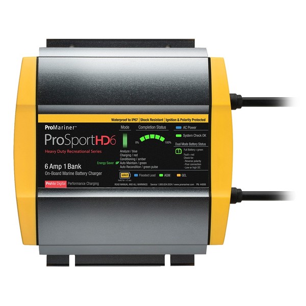 ProMariner Prosporthd 6 Gen 4 6 AMP 1 Bank Batterie LadegeräT 44006 Boot Marine-image