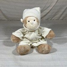 Rare Vintage Monkey Beanie Plush Wearing Tan Pajamas  Hat Baby Amela HTF N1