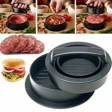 Non Stick Stuffed Burger Press Hamburger Patty Molds Maker Sliders Kitchen BBQ