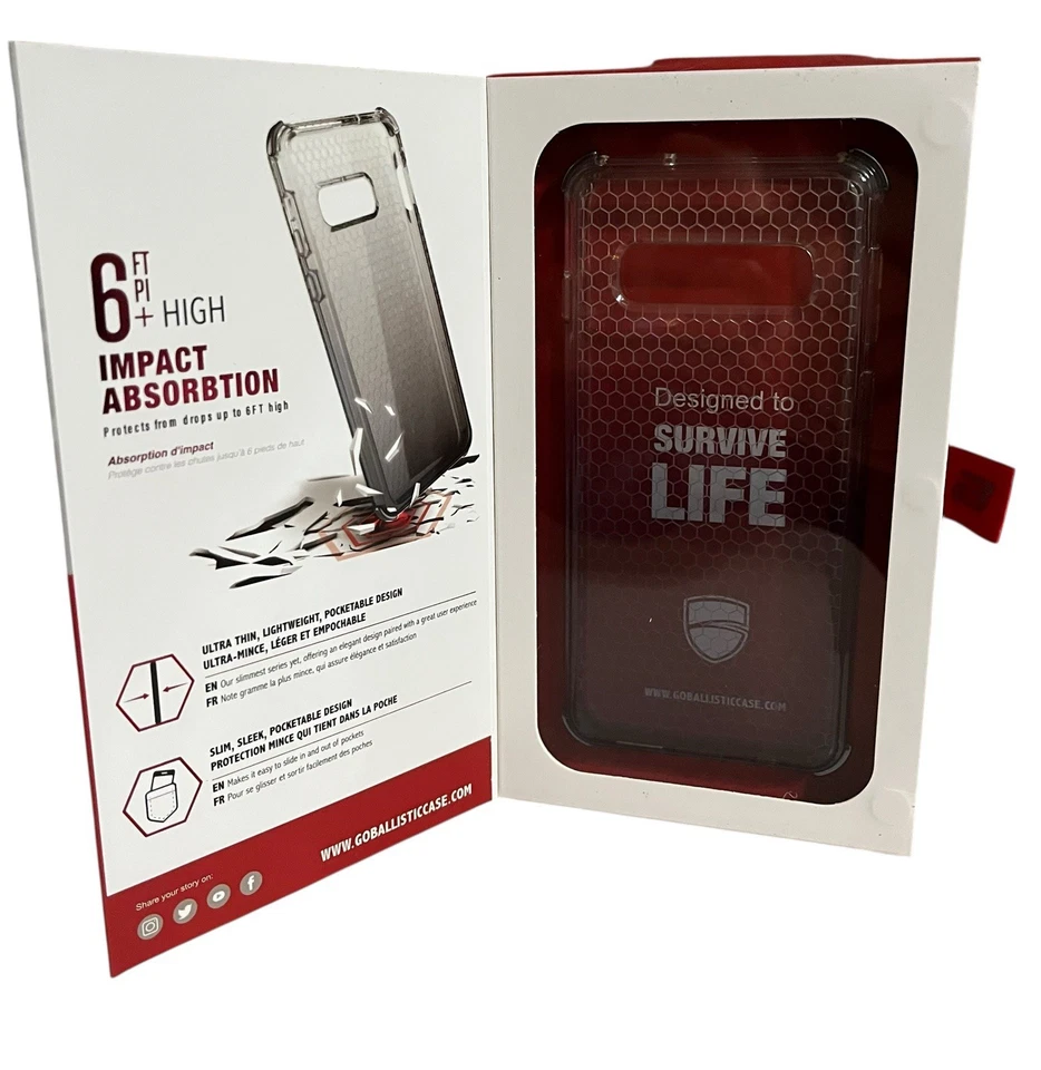 (12) Funda de teléfono BALLÍSTICA Samsung Galaxy S10 Jewel Spark Series GRIS Lote de 12 Foto 3 de 4