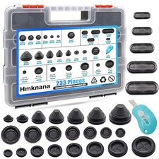 233pcs Rubber Grommet Kit Firewall Hole Plug Assortment Wiring Automotive Electr