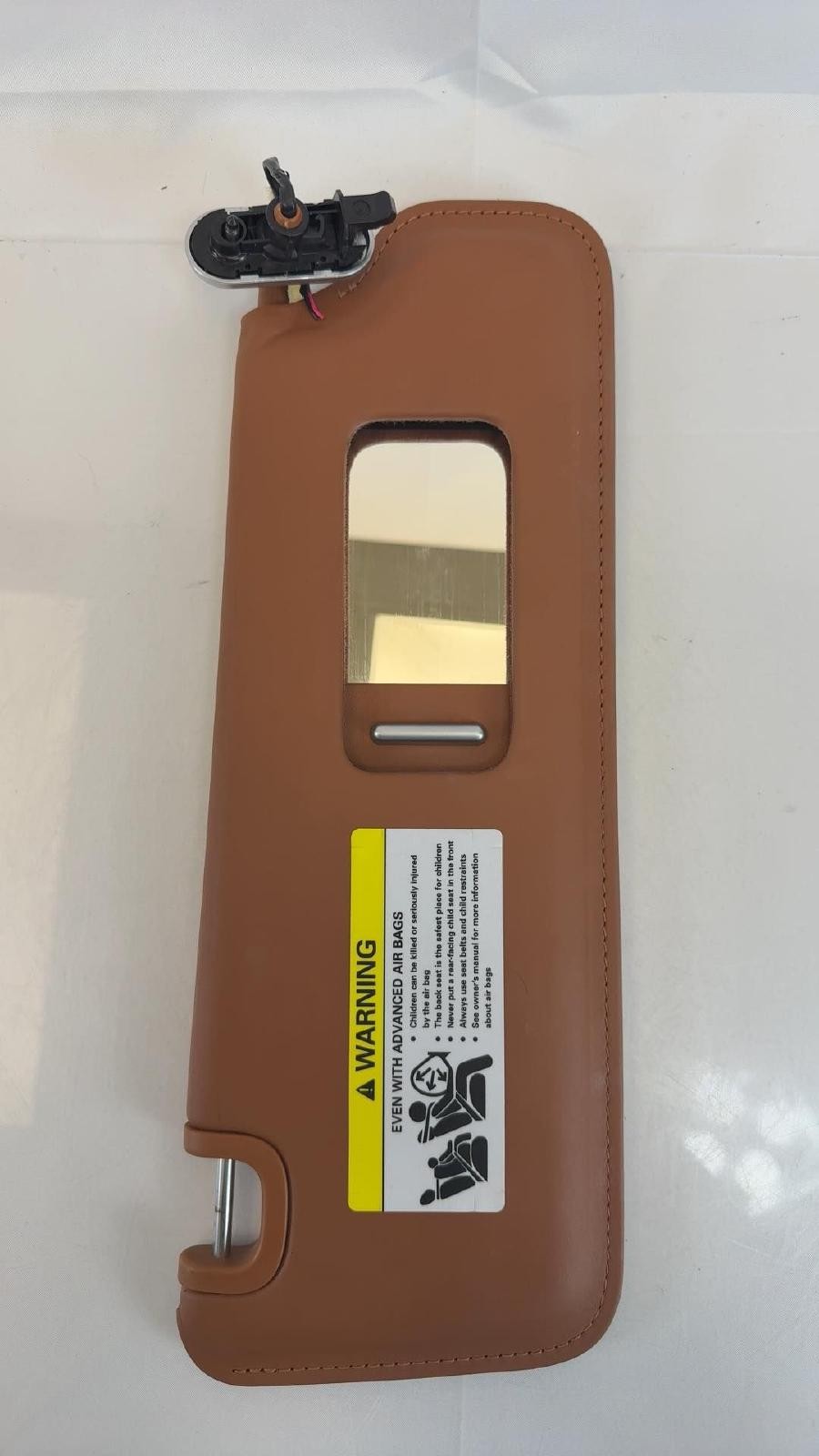 14-18 Bentley Continental GT Flying Spur Passenger Sun Visor OEM Brown Leather