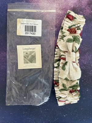 LONGABERGER Medium Elastic Basket Garter Med Fruit Medley  #2617430