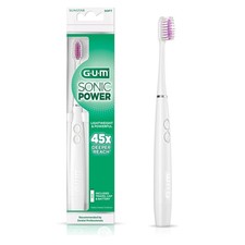 GUM Sonic Battery Powered Toothbrush, Tapered...