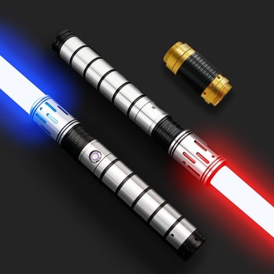 Lightsaber,Heavy Dueling Light Sabers 2 Pack,Metal Hilt Double-Bladed Light S...