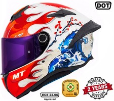 MT TARGO S A5 Motorcycle Helmet ECE 22.06 Full Face with Purple Visor