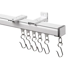 Best Ceiling Curtain Track featuring Silent Strip Ceiling/Wall Mount Rail with