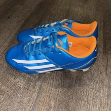 Adidas Cleats Size 3.5, Blue And Orange