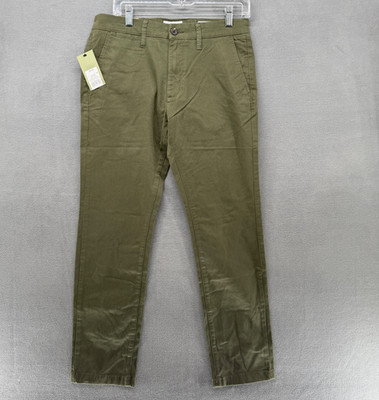 Goodfellow Pants Mens 30x30 Green The Every Wear Athletic Chino Slim Stretch NWT