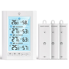 Stazione Meteo Con Sensore Esterno, Stazione Meteorologica Con 3 Sensore Esterno