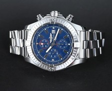 BREITLING A13370 SUPER AVENGER BLUE DIAL WATCH 48 MM (PAPER & MINT & ORIGINAL) 10