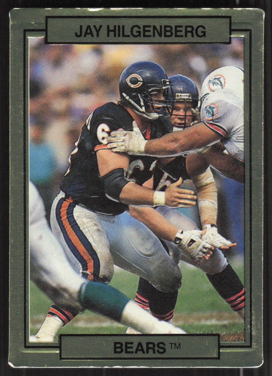Jay Hilgenberg, 1990 Action Packed, #7, Chicago Bears,