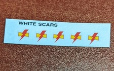 White Scars Shoulder Pad Decals Transfers Warhammer 40k Space Marines Astartes